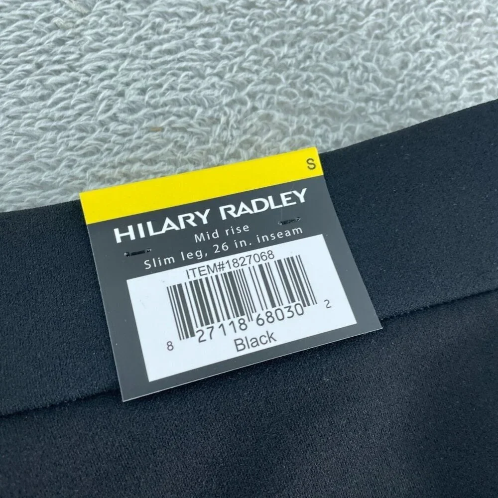 Hilary Radley Black Slim Leg Pants S Mid Rise 26" Inseam NWT 5187 - Picture 5 of 9